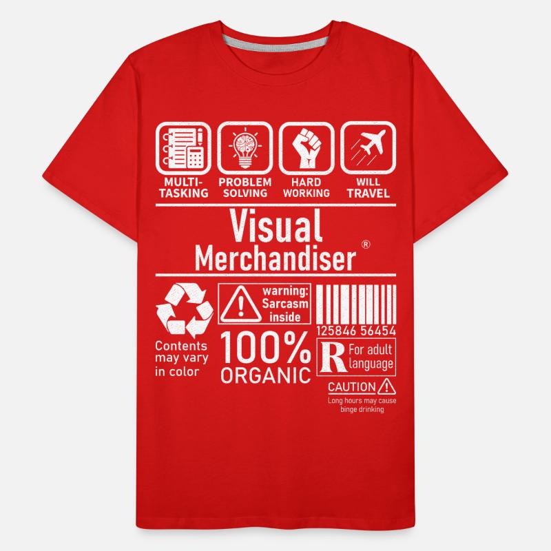 Visual Merchandiser résolution de problèmes multitâches T-shirt bio Premium Homme