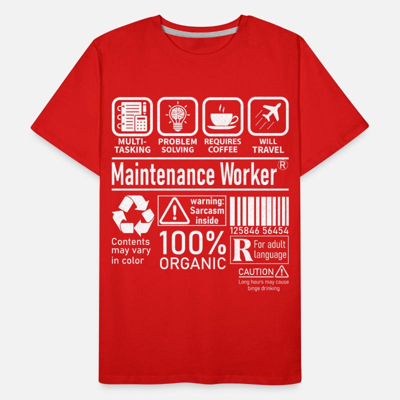 Maintenance Worker multi tasking problem solving Men's Premium Organic T-Shirt