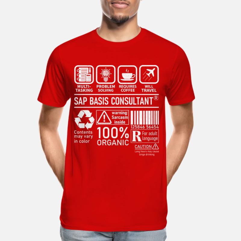 Sap Basis Consultant multi tasking problem solving Männer Premium Bio T-Shirt