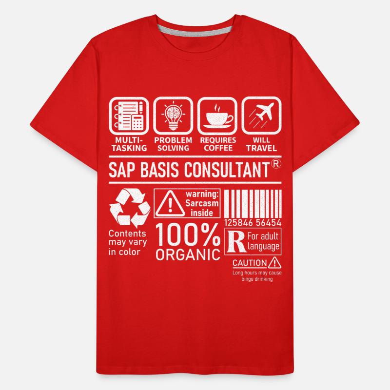 Sap Basis Consultant multi tasking problem solving Männer Premium Bio T-Shirt