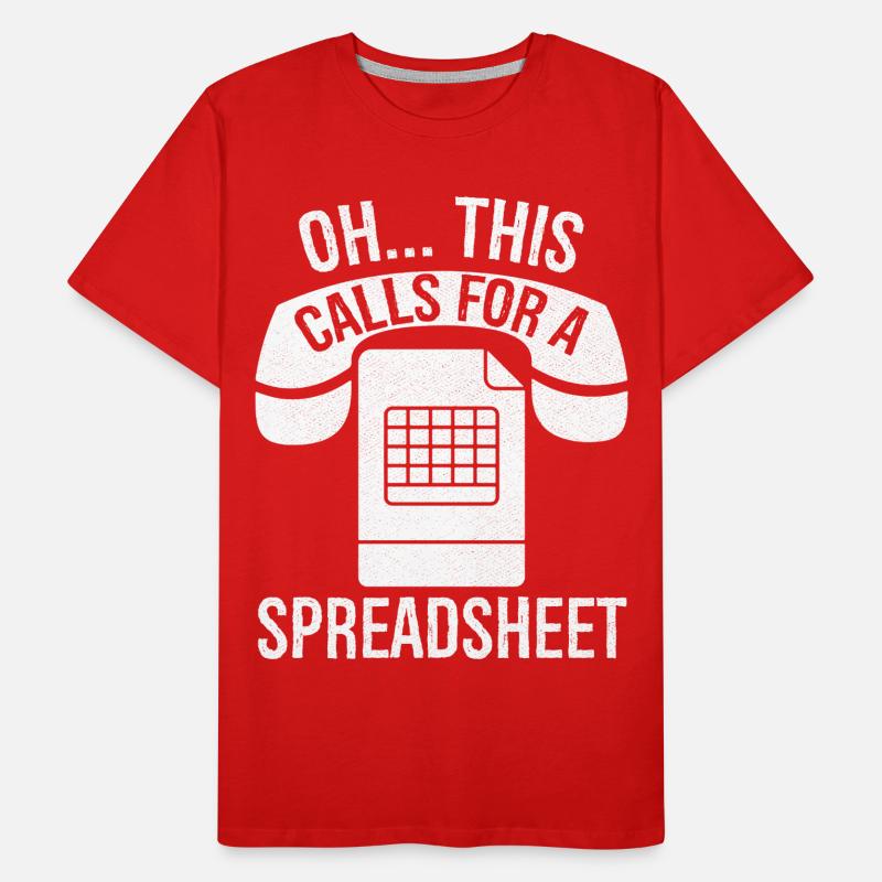 Oh this calls for a spreadsheet Men's Premium Organic T-Shirt
