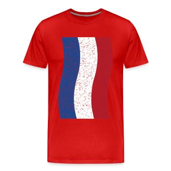 drapeau néerlandais vintage - T-shirt bio Premium Homme - rouge - Devant - Damien (186cm)