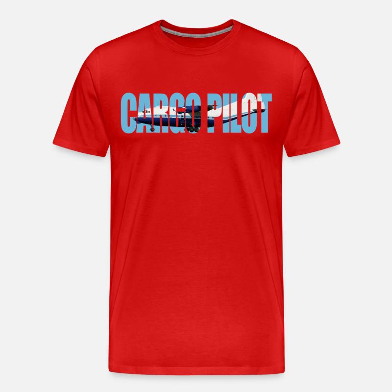 Cargo pilot An-12 - Männer Premium Bio T-Shirt - Rot