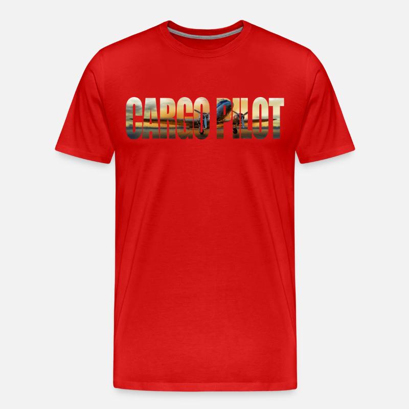 Cargo pilot DC-3 - Männer Premium Bio T-Shirt - Rot