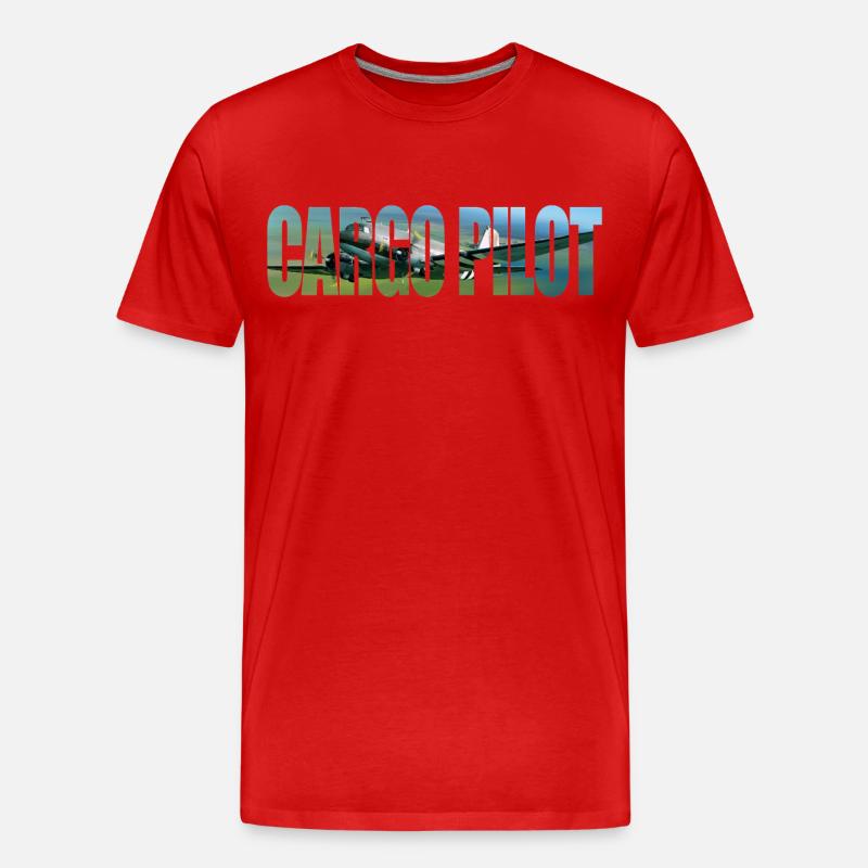Cargo pilot DC-3 - Männer Premium Bio T-Shirt - Rot