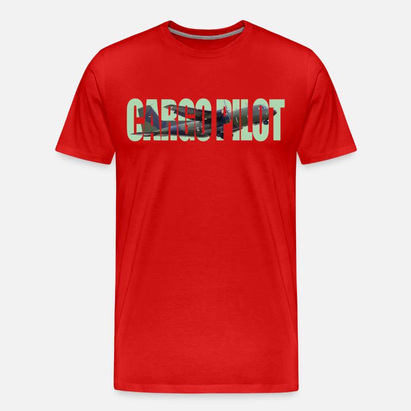 Cargo pilot C-160 - Männer Premium Bio T-Shirt - Rot