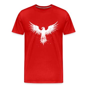 White Phoenix - Men's Premium Organic T-Shirt - red - Front - Damien (186cm)