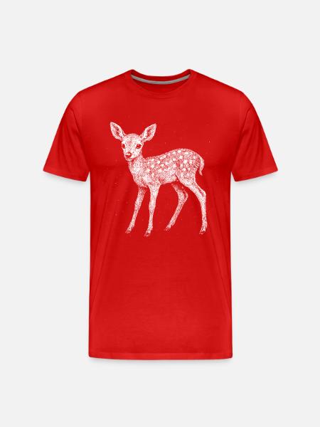 Faon - T-shirt bio Premium Homme - rouge