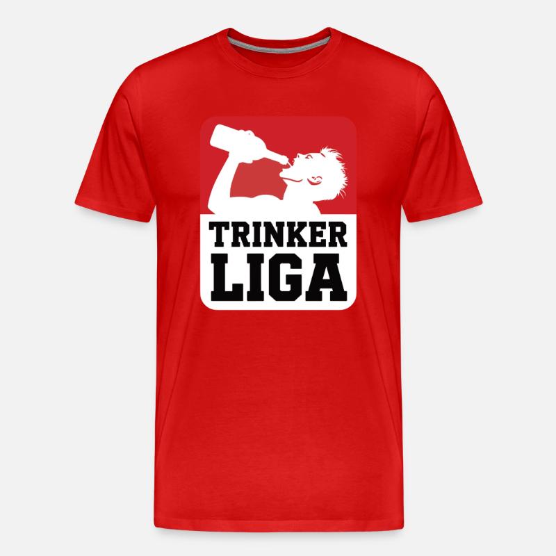 Trinker LIGA - Männer Premium Bio T-Shirt - Rot