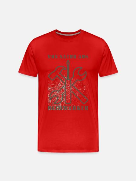 Do-it-yourselfers by nature – tool design - Men's Premium Organic T-Shirt - red