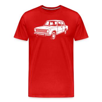 Classique de la rue Eastern Bloc - T-shirt bio Premium Homme - rouge - Devant - Damien (186cm)
