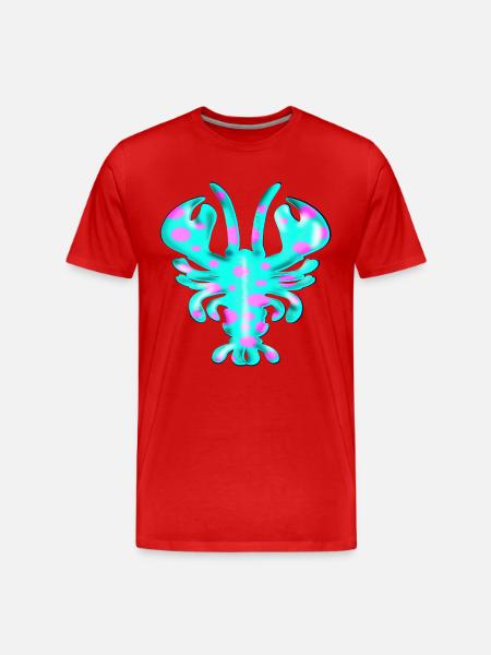 LOBSTER KRUSTENTIERE - Männer Premium Bio T-Shirt - Rot