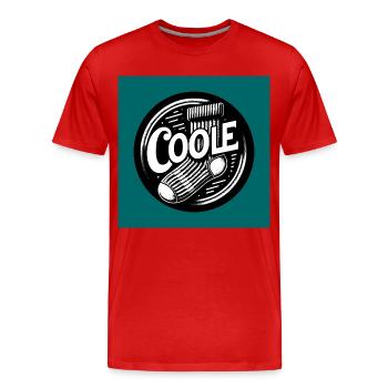 Coole Socke Socken und lustiger Spruch - Männer Premium Bio T-Shirt - Rot - Vorne - Damien (186cm)