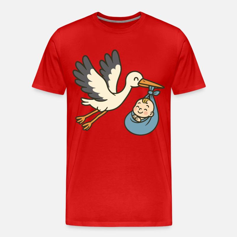 Peaceful Arrival - Männer Premium Bio T-Shirt - Rot