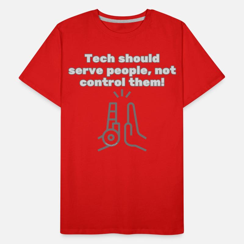 Tech should serve people - #EthicalTech Statement Men's Premium Organic T-Shirt