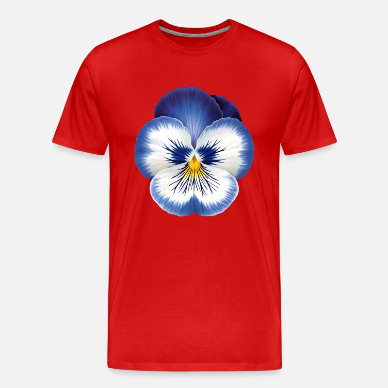 Bunte Orchidee - Männer Premium Bio T-Shirt - Rot