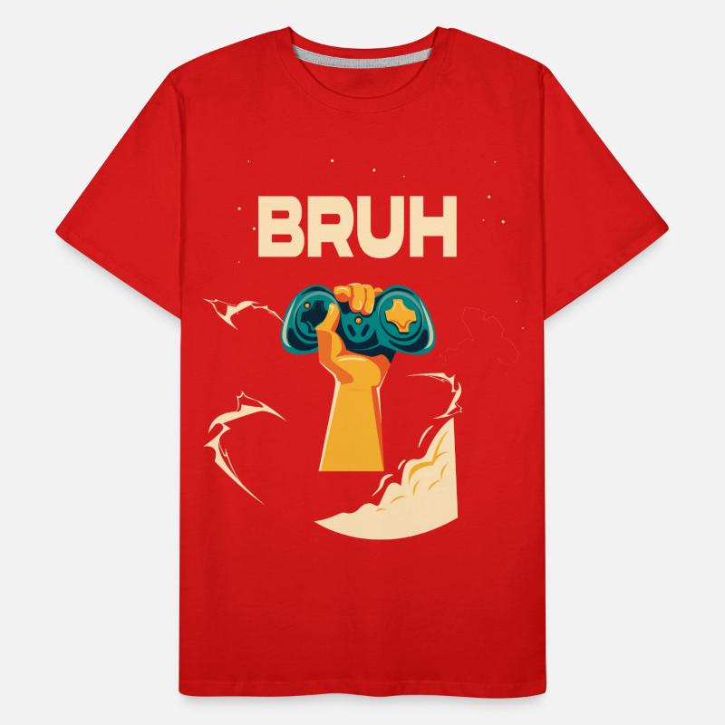 Powerful Cosmic Brain Hand Men's Premium Organic T-Shirt