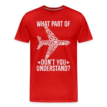 quelle partie de ne comprenez-vous pas - T-shirt bio Premium Homme - rouge - Devant - Damien (186cm)