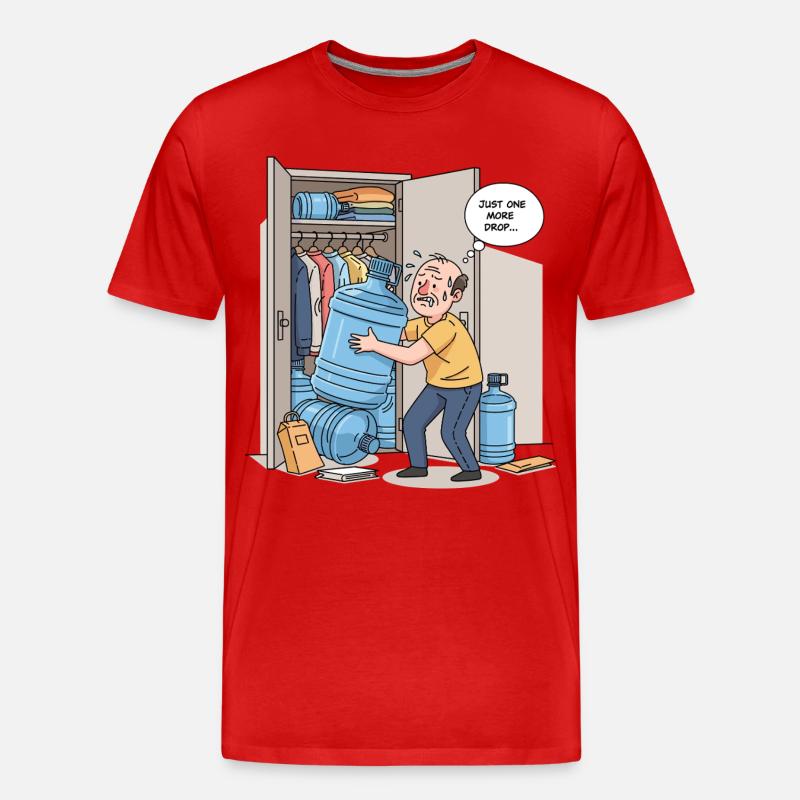Nur ein weiterer Tropfen... - Männer Premium Bio T-Shirt - Rot