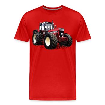 Rural Legend Red - Men's Premium Organic T-Shirt - red - Front - Damien (186cm)