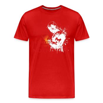Fight Club - boxing motif - Men's Premium Organic T-Shirt - red - Front - Damien (186cm)