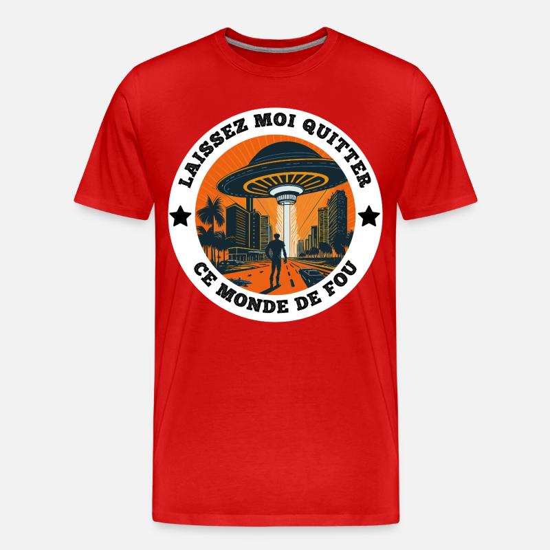 Kollege Geschenk, Arbeitspause und Burn Out - Männer Premium Bio T-Shirt - Rot