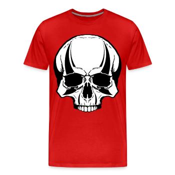 Jester's Death - Men's Premium Organic T-Shirt - red - Front - Damien (186cm)