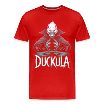 Duckula with Cape Halloween Shirt - Men's Premium Organic T-Shirt - red - Front - Damien (186cm)