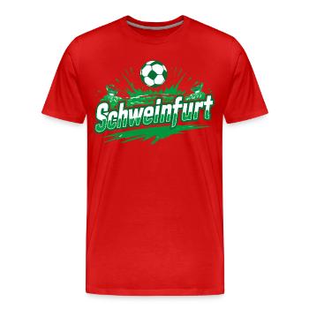 Schweinfurt Fußball Fanartikel - Männer Premium Bio T-Shirt - Rot - Vorne - Damien (186cm)