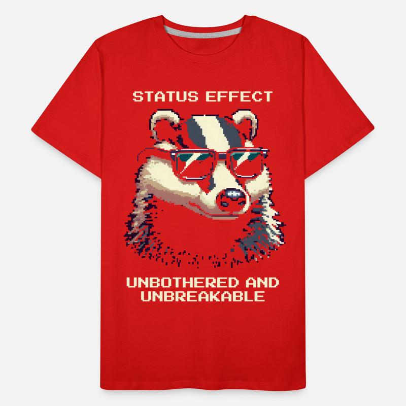 Status Effect: Unshakeable | Badger Forest Men's Premium Organic T-Shirt