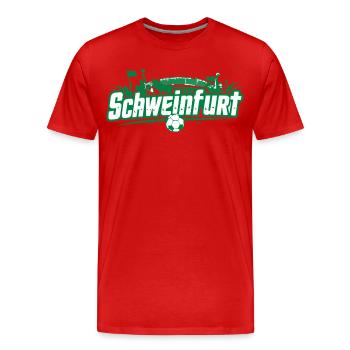 Schweinfurt Fussball Fanartikel Fußball Fan - Männer Premium Bio T-Shirt - Rot - Vorne - Damien (186cm)