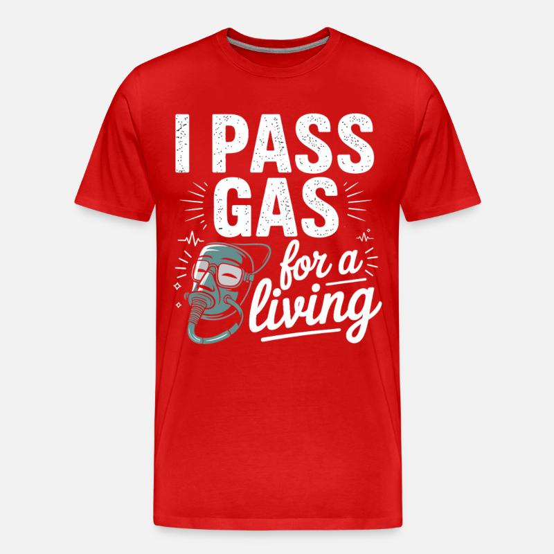 Motivierende Pflegekraft Grafik - Männer Premium Bio T-Shirt - Rot