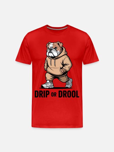 Bulldog Swagger - Men's Premium Organic T-Shirt - red