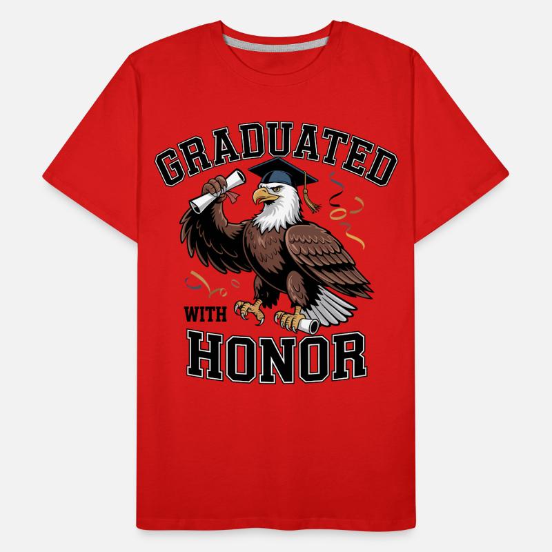 Graduation Eagle Men's Premium Organic T-Shirt