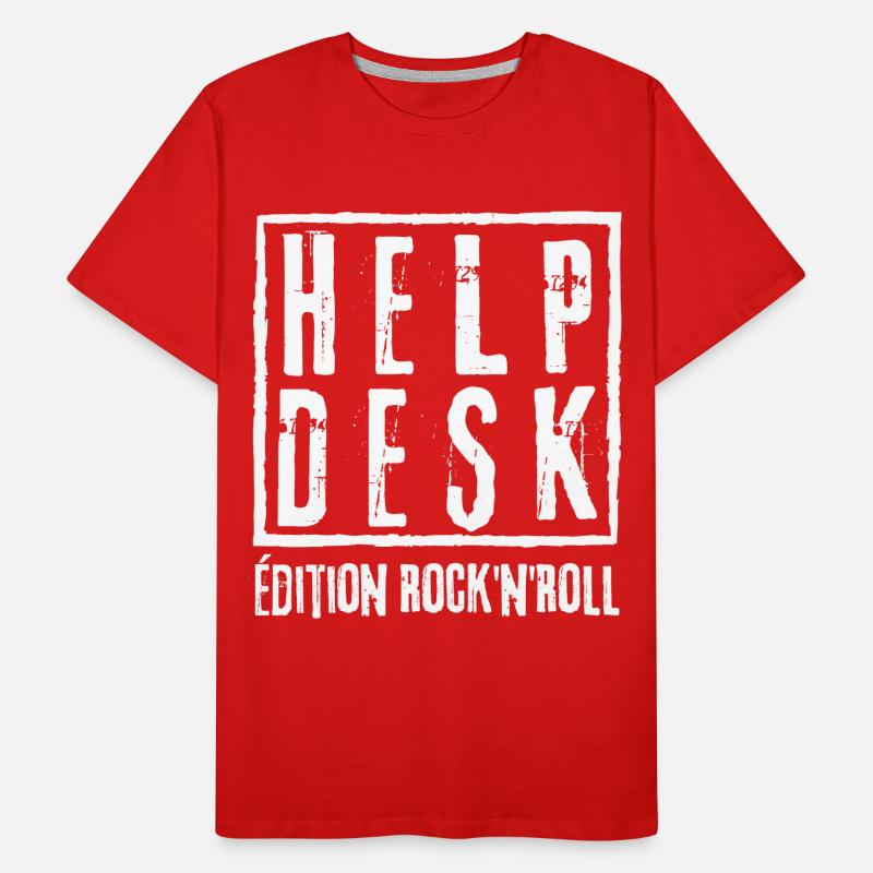 HELP DESK Rock N Roll Edition Men's Premium Organic T-Shirt