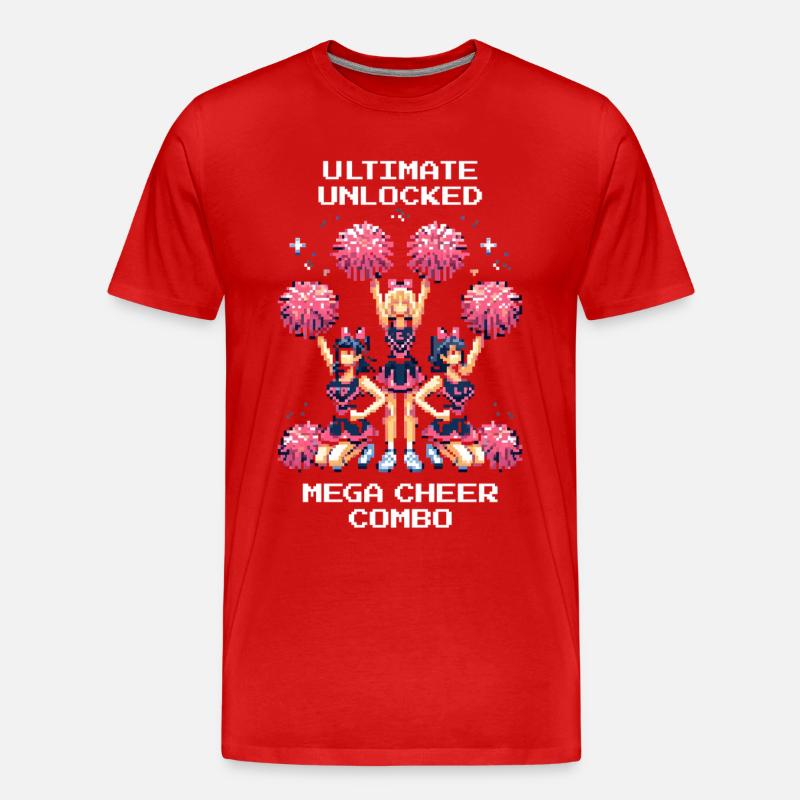Ultimate: Mega-Cheer-Kombo | Cheerleading - Männer Premium Bio T-Shirt - Rot