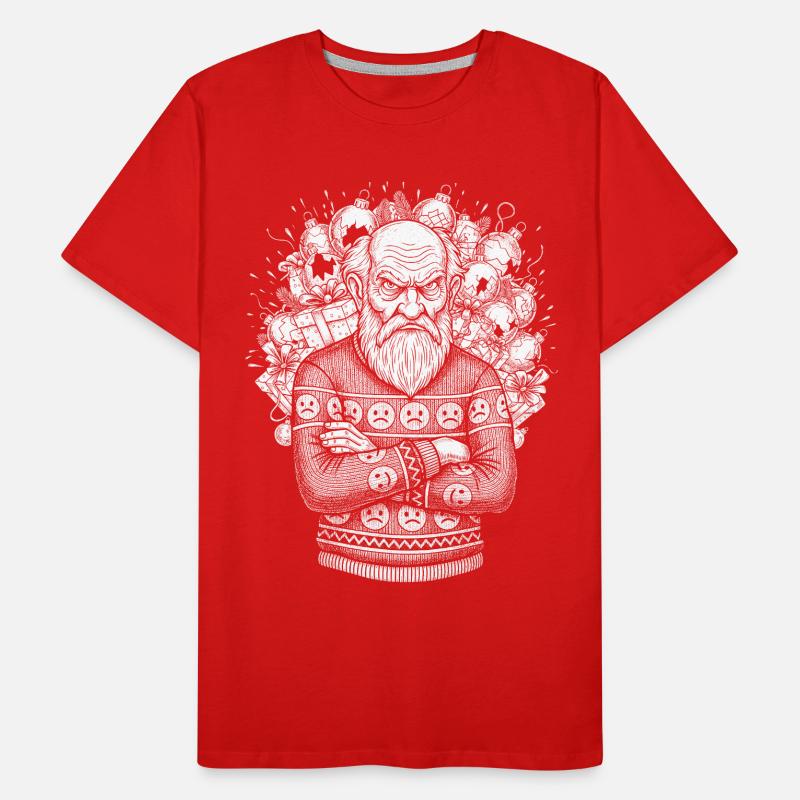 Pull de Noël moche T-shirt bio Premium Homme