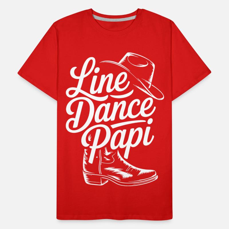 Country Line Dance Tag Männer Premium Bio T-Shirt