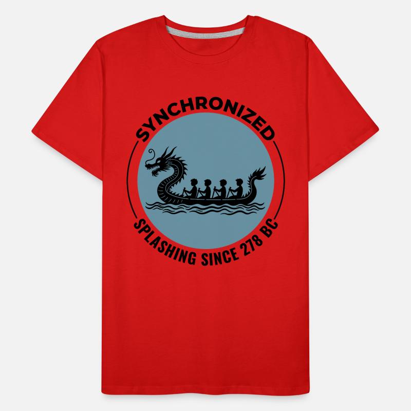 Drachenboot-Rennteam Männer Premium Bio T-Shirt