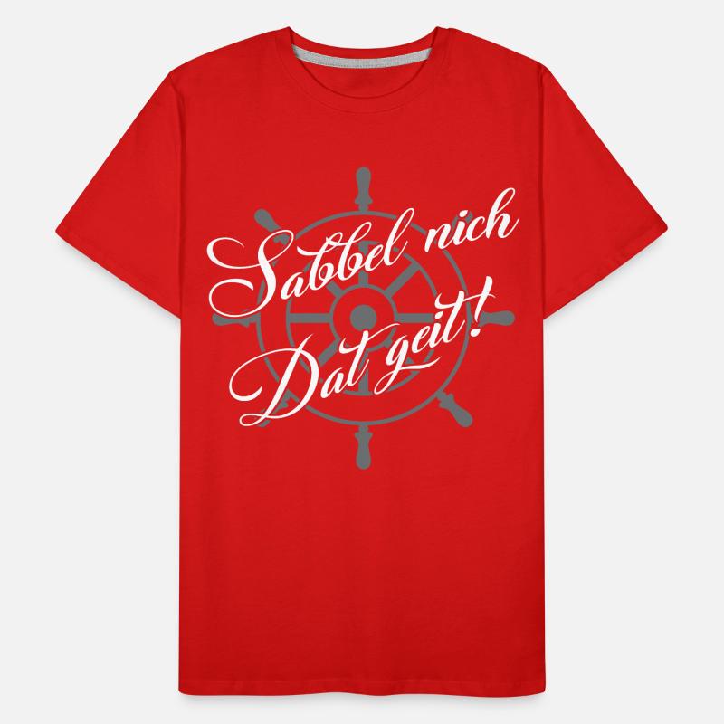 Ne bave pas, conception de dialecte amusante T-shirt bio Premium Homme