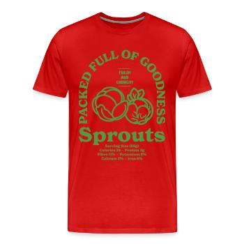 choux - T-shirt bio Premium Homme - rouge - Devant - Damien (186cm)