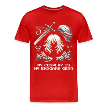 My Cosplay = Endgame Gear | Cosplay, Con - Men's Premium Organic T-Shirt - red - Front - Damien (186cm)