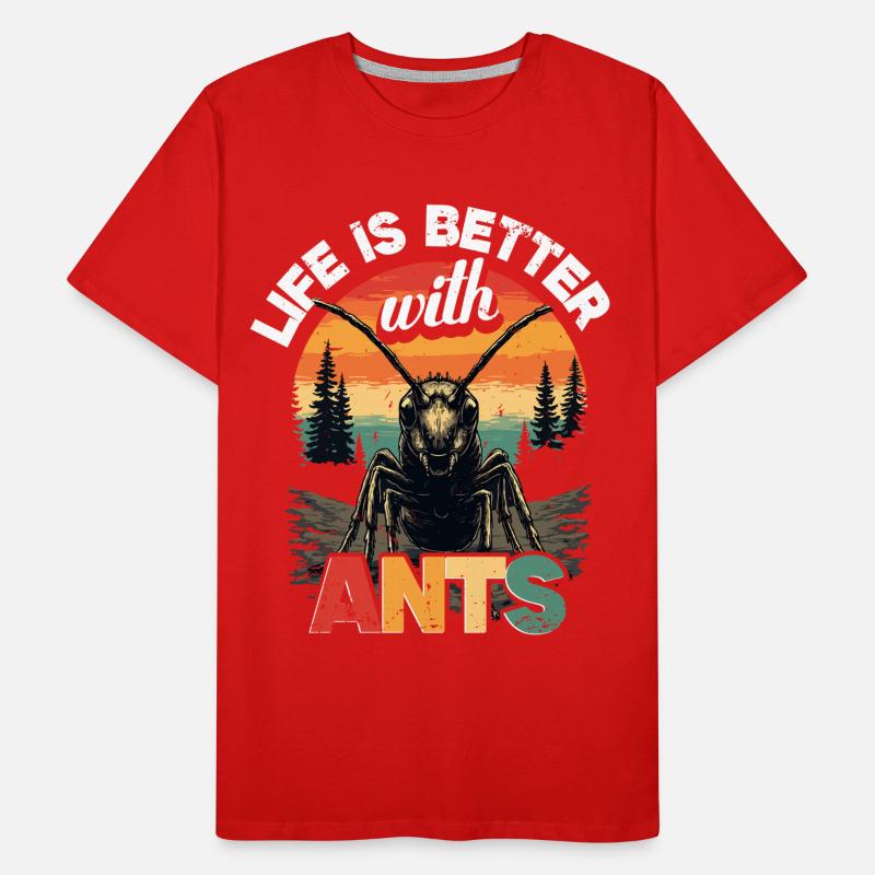 Fourmis Élevage Fourmis Éleveur de fourmis T-shirt bio Premium Homme