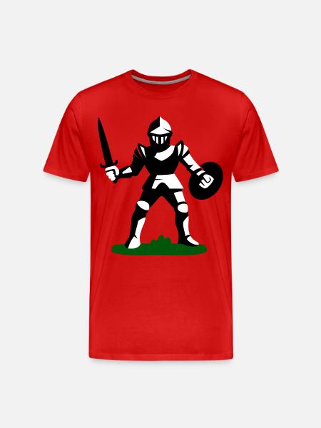 Ritter Spielzeug - Männer Premium Bio T-Shirt - Rot