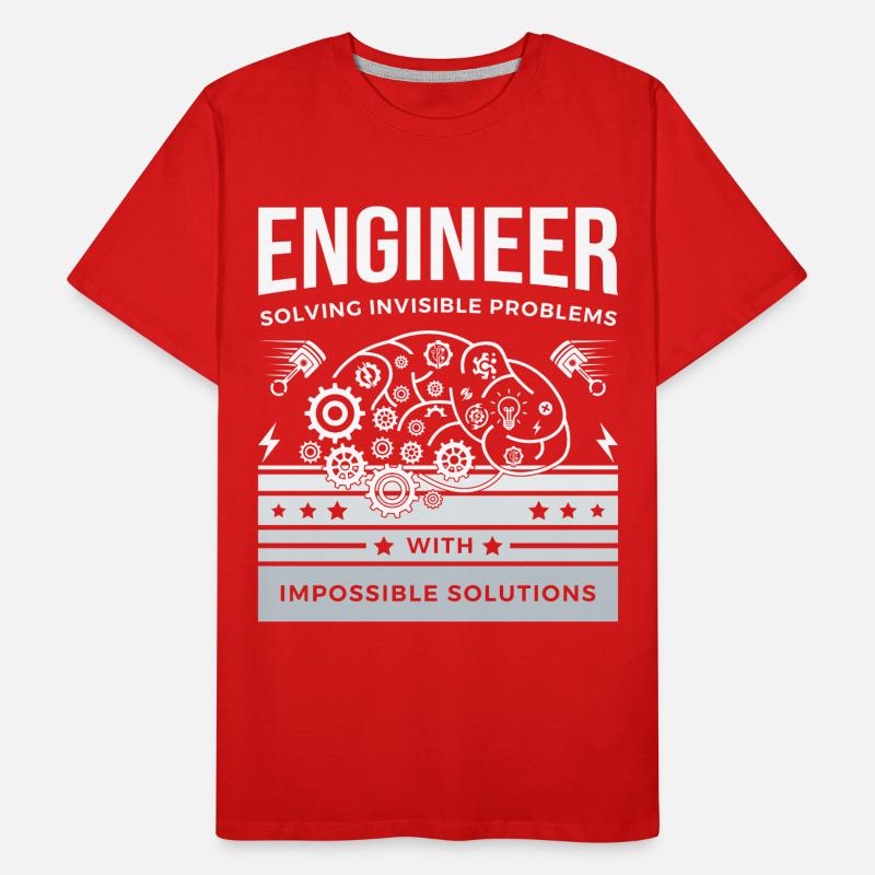ENGINEER – Solving Invisible Problems T-Shirt Men's Premium Organic T-Shirt
