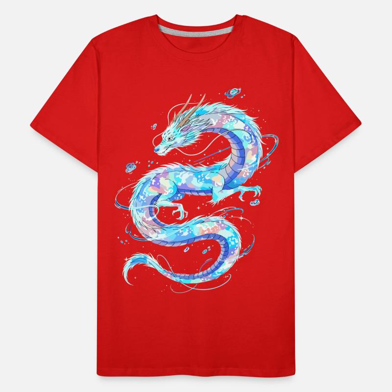 Ätherischer Wasserdrache Männer Premium Bio T-Shirt