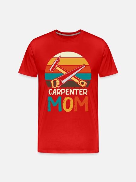 Carpenter Mother Retro Tool - Men's Premium Organic T-Shirt - red