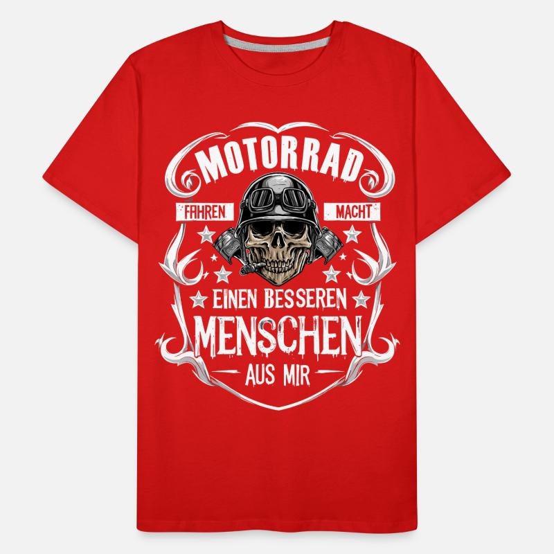 Motorcycling makes me a better biker Men's Premium Organic T-Shirt