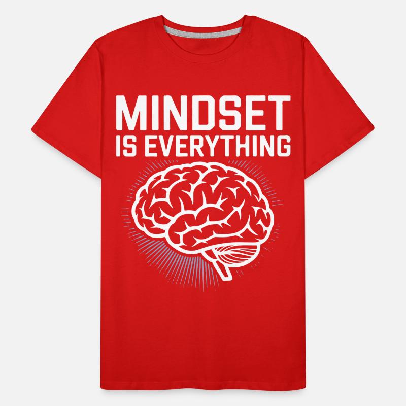 Mindset is all brain design Men's Premium Organic T-Shirt