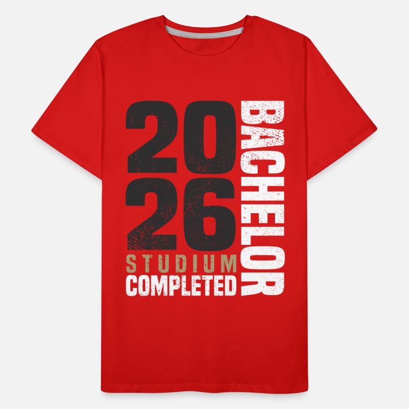 Bachelor Studium 2026 Männer Premium Bio T-Shirt